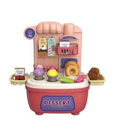 WOOPIE Cukiernia Lodziarnia 2w1 Sklep Walizka 22 el.