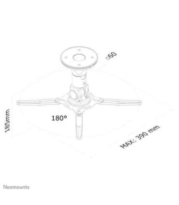 PROJECTOR ACC CEILING MOUNT/18.5CM BEAMER-C50 NEOMOUNTS