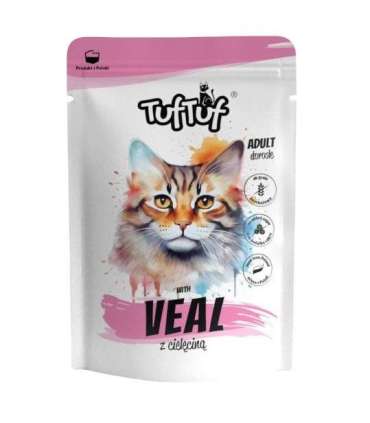 TUF TUF with veal - wet cat food - 100g