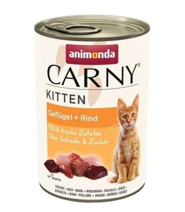 ANIMONDA Carny Kitten Beef with poultry - wet cat food - 400g