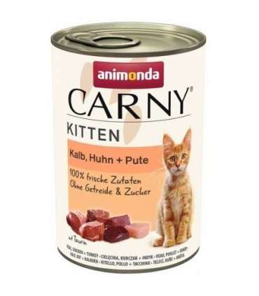 ANIMONDA Carny Kitten Veal, chicken, turkey - wet cat food - 400g
