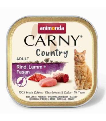 ANIMONDA Carny Country Beef, Lamb + Pheasant - wet cat food - 100 g