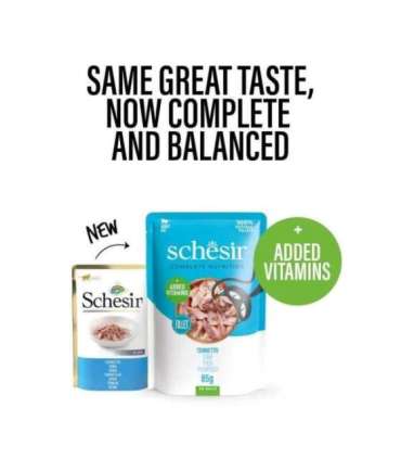 SCHESIR in jelly Tuna with seabass - wet cat food - 85 g