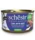 SCHESIR Tuna with beef in jelly - wet cat food - 85g