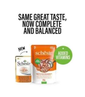 SCHESIR Tuna and chicken with shrimp in jelly - wet cat food - 85g