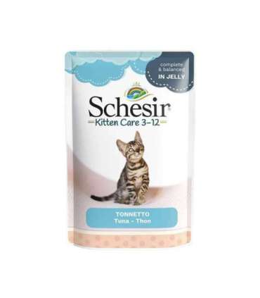 SCHESIR Tuna in jelly - wet food for kittens - 85g