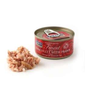 FISH4CATS Tuna fillet with prawn - wet cat food - 70g