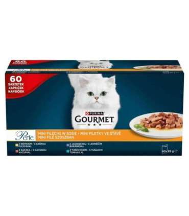 PURINA Gourmet Perle Mini fillets in sauce - wet cat food - 60x85g