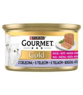 PURINA Gourmet Gold Kitten Veal mousse - wet cat food - 85g