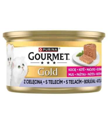 PURINA Gourmet Gold Kitten Veal mousse - wet cat food - 85g