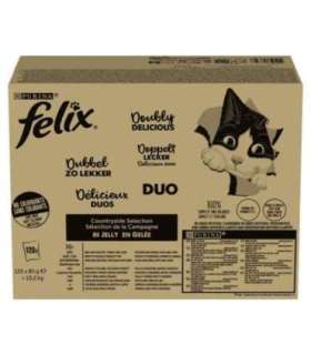 PURINA Felix Fantastic Duo Mix Countryside - wet cat food - 120x85g