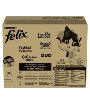 PURINA Felix Fantastic Duo Mix Countryside - wet cat food - 120x85g
