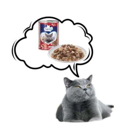 PREVITAL Cat Food with beef and liver in sauce - wet cat food - 415 g