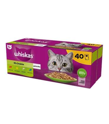 WHISKAS Mix Favourites in jelly - wet cat food - 40x85 g