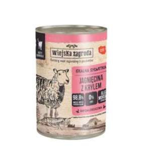 WIEJSKA ZAGRODA Lamb with krill - wet cat food - 400g