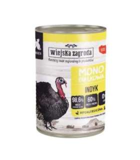 WIEJSKA ZAGRODA Monoprotein Turkey - wet food for kittens - 400g