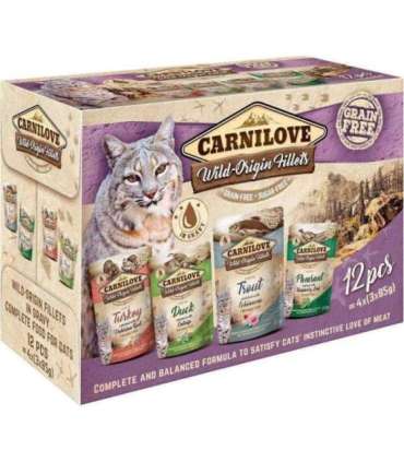 CARNILOVE Cat Wild Origin Fillets - wet cat food - 12x85g