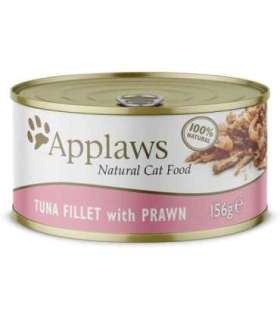 APPLAWS Natural Cat Food Tuna fillet with prawn - wet cat food - 156g