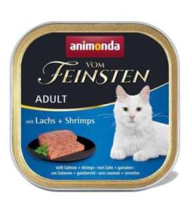 ANIMONDA Vom Feinsten Adult Salmon with shrimp - wet cat food - 100g