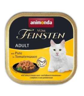 ANIMONDA Vom Feinsten Adult Turkey in tomato sauce - wet cat food - 100g