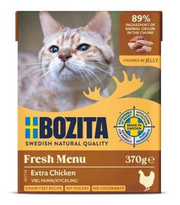 BOZITA Chicken in Jelly - Wet Cat Food - 370 g