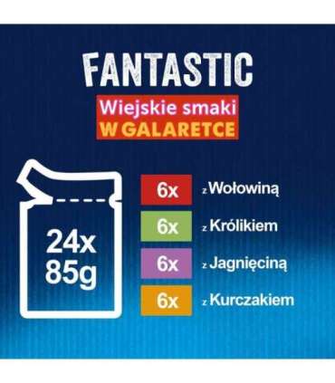 Felix Fantastic country flavors in jelly - Wet food for cats - 24x 85g