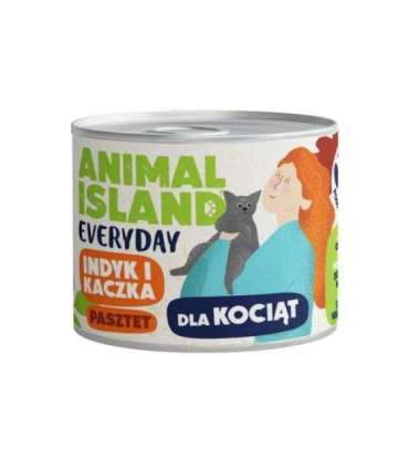 ANIMAL ISLAND Everyday Turkey and duck for kittens - wet cat food - 185g