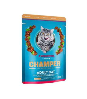 CHAMPER with beef and basil - wet cat food - 85g