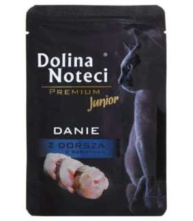 Dolina Noteci Premium Cod and sardine dish - wet food for kittens - 85g