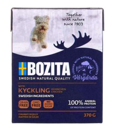 BOZITA Wet dog food Chunks in jelly Chicken 370 g