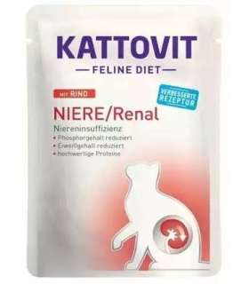 KATTOVIT Feline Diet Niere/Renal Beef - wet cat food - 85g