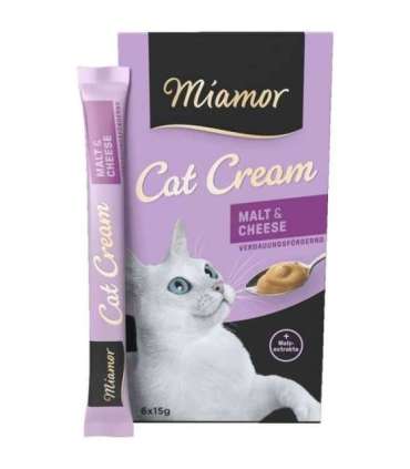 MIAMOR Cat Cream Malt & Cheese - cat treats - 6x15g