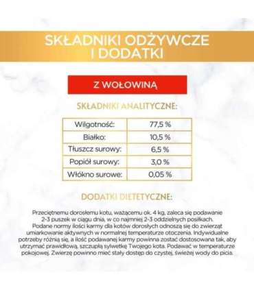 GOURMET Gold Beef - wet cat food - 85g