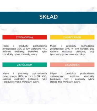 PURINA Gourmet Perle Mix - wet cat food - 60x85 g