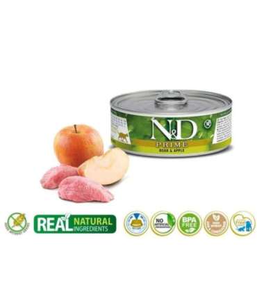 FARMINA N&D CAT PRIME BOAR & APPLE  70g