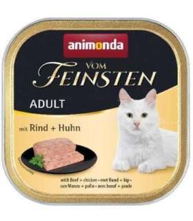 ANIMONDA Vom Feinsten Adult Beef with chicken - wet cat food - 100g