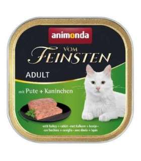 ANIMONDA Vom Feinsten Adult Turkey and rabbit - wet cat food - 100g