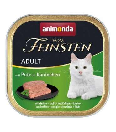 ANIMONDA Vom Feinsten Adult Turkey and rabbit - wet cat food - 100g
