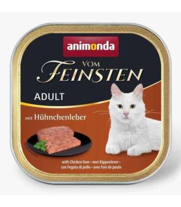 ANIMONDA Vom Feinsten Adult Chicken liver - wet cat food - 100g