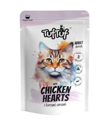 TUF TUF with chicken hearts - wet cat food - 300g