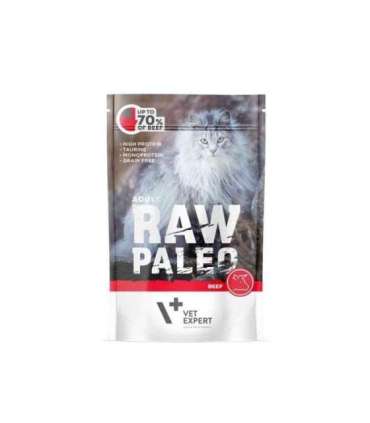 RAW PALEO Adult Cat Beef - wet cat food - 100 g