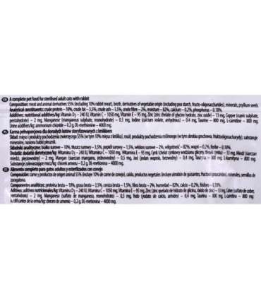 DOLINA NOTECI Piper Animals Sterilised  Rabbit - wet cat food - 100 g