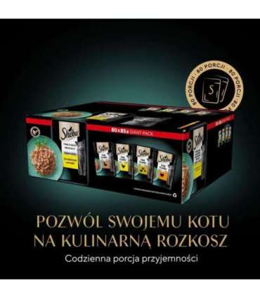 SHEBA Delicacy Poultry Flavours in jelly - wet cat food - 80x 85 g