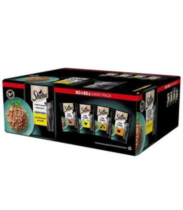 SHEBA Delicacy Poultry Flavours in jelly - wet cat food - 80x 85 g