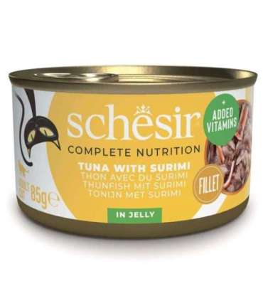 SCHESIR in jelly Tuna with surimi - wet cat food - 85 g