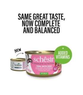SCHESIR in jelly Tuna with ham - wet cat food - 85 g