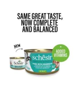 SCHESIR in jelly Tuna with sea bream - wet cat food - 85 g