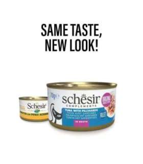 SCHESIR in cooking broth Tuna with sardines - wet cat food - 70 g