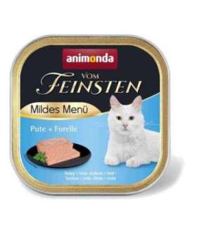 ANIMONDA Vom Feinsten Mildes Menu Turkey and trout  - wet cat food - 100g