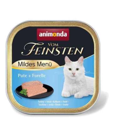 ANIMONDA Vom Feinsten Mildes Menu Turkey and trout  - wet cat food - 100g